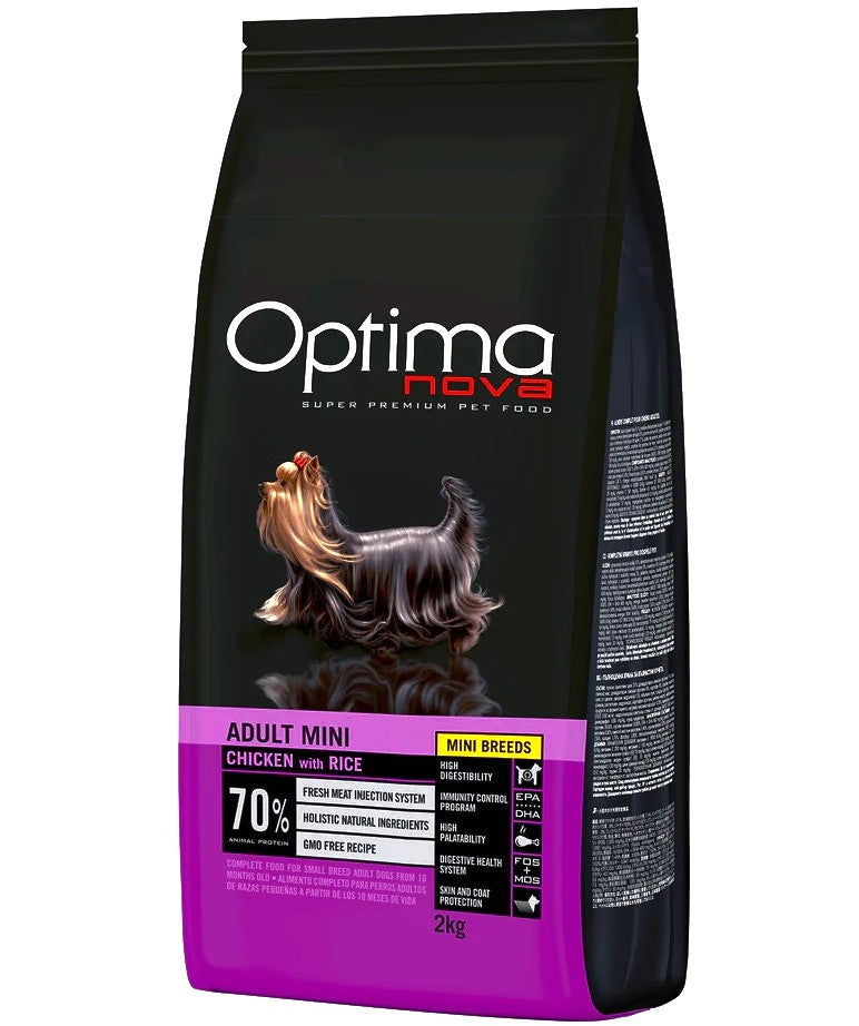 Optima Nova Adult Mini kylling og ris 6 kg
