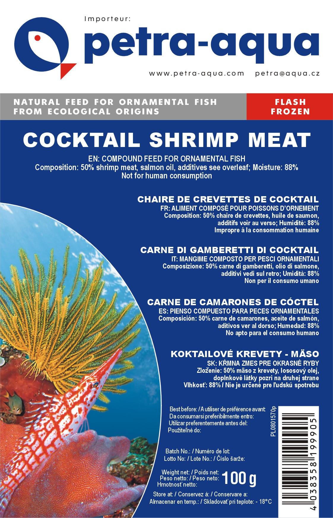 Coctail Shrimp Meat frossen 100g