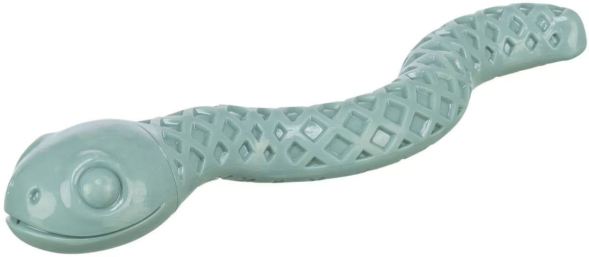 Hundeleke Snack-Snake i TPR 27cm