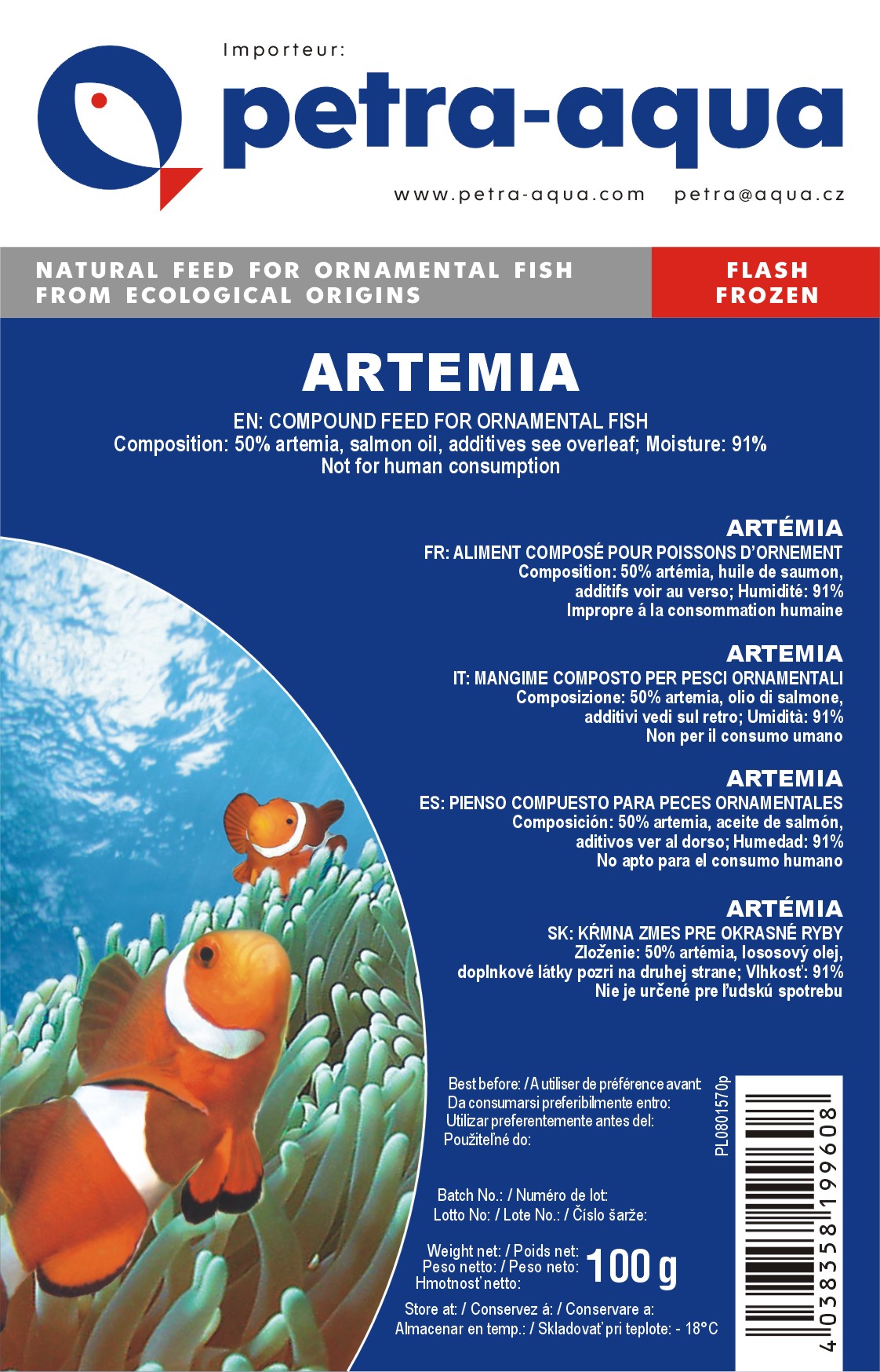Artemia frossen