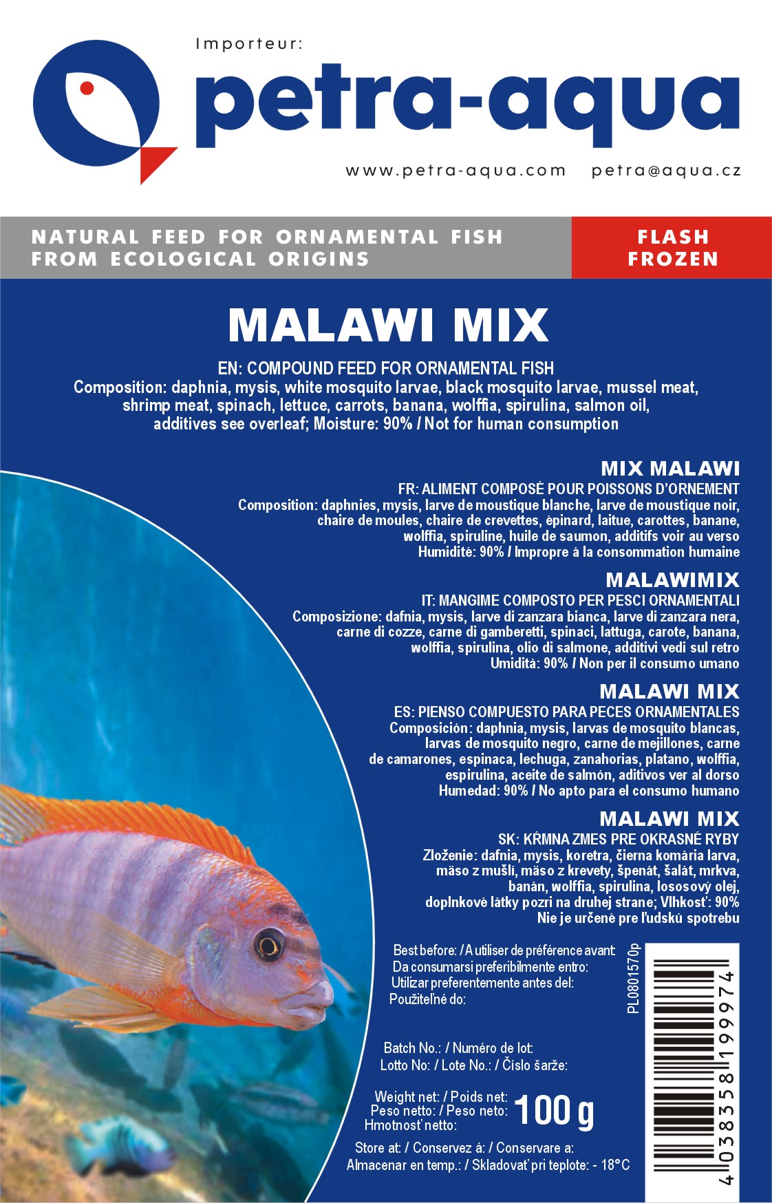 Malawi mix frossen 100g