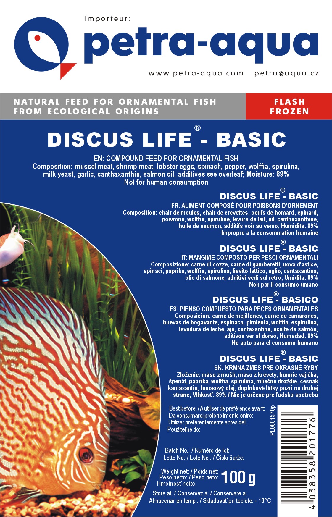 DISCUS LIFE - basic frossen 100g