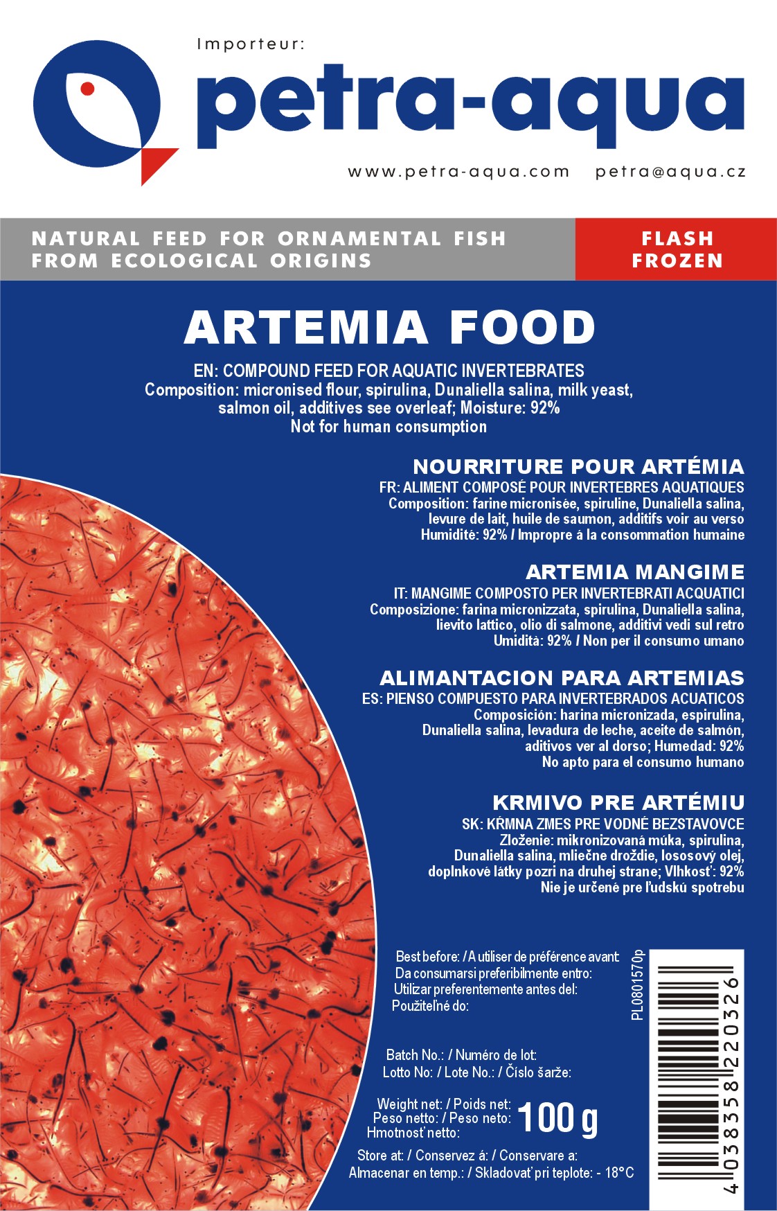 Artemia Frossen
