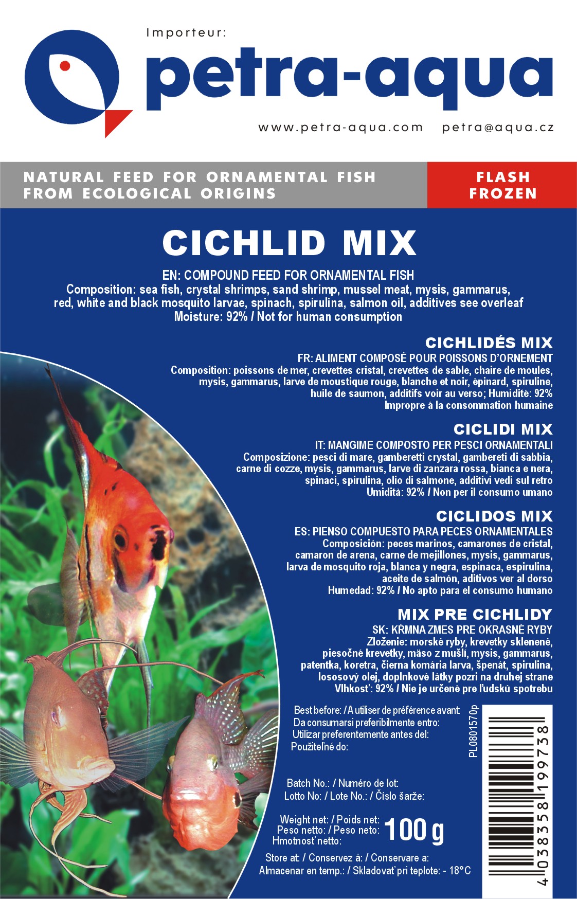 Chichlid mix frossen 100g