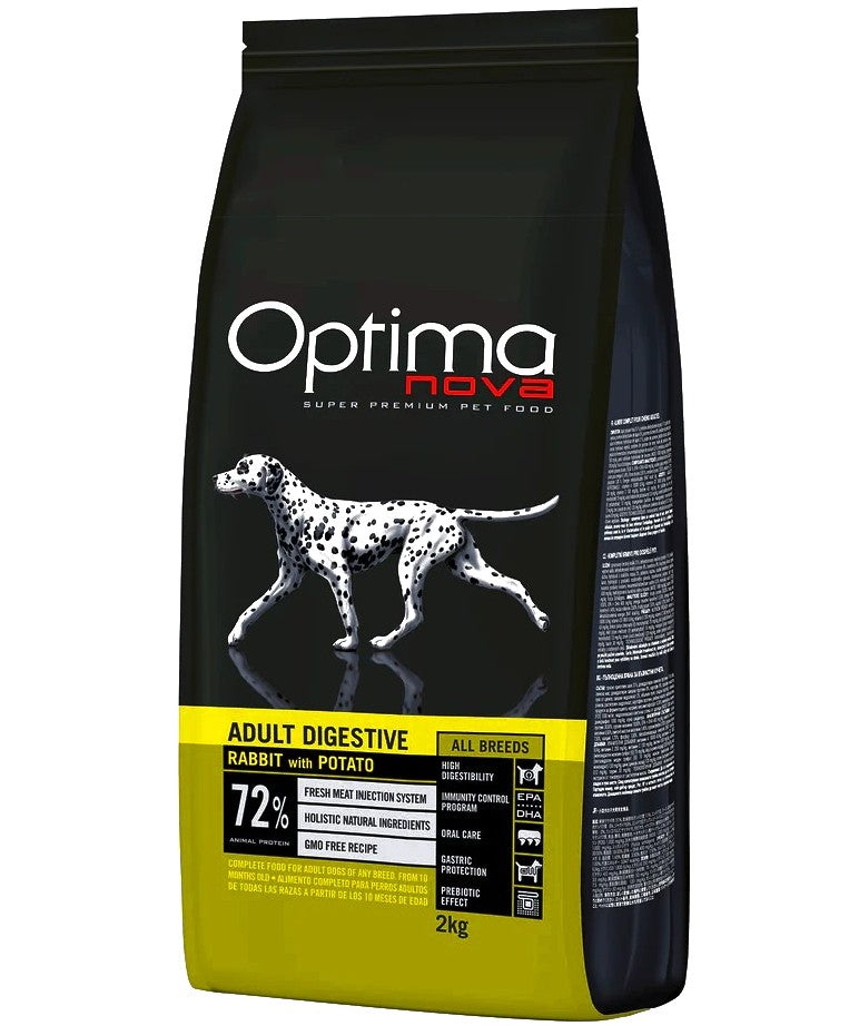 Optima Nova Adult Digestive med kanin GF - 12 kg