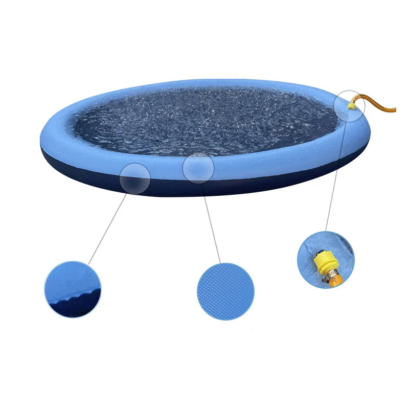 Whesco Hundebasseng med sprinkler