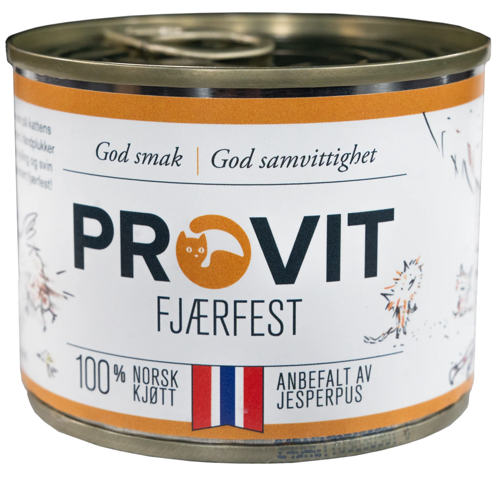 PROVIT Boksemat Katt Fjærfest 185g
