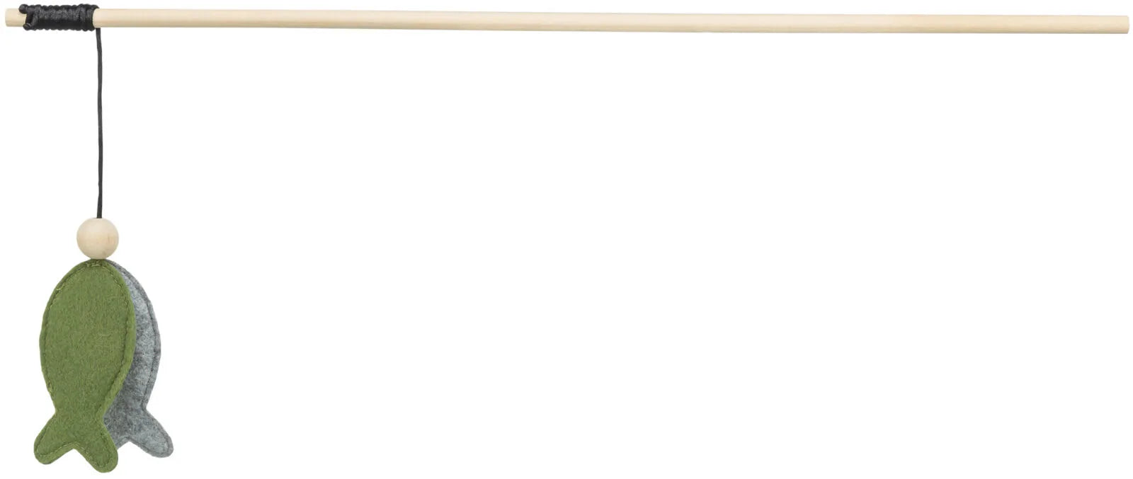 Katteleke Fiskestang M/Fisk i Plysj M/Catnip 48cm
