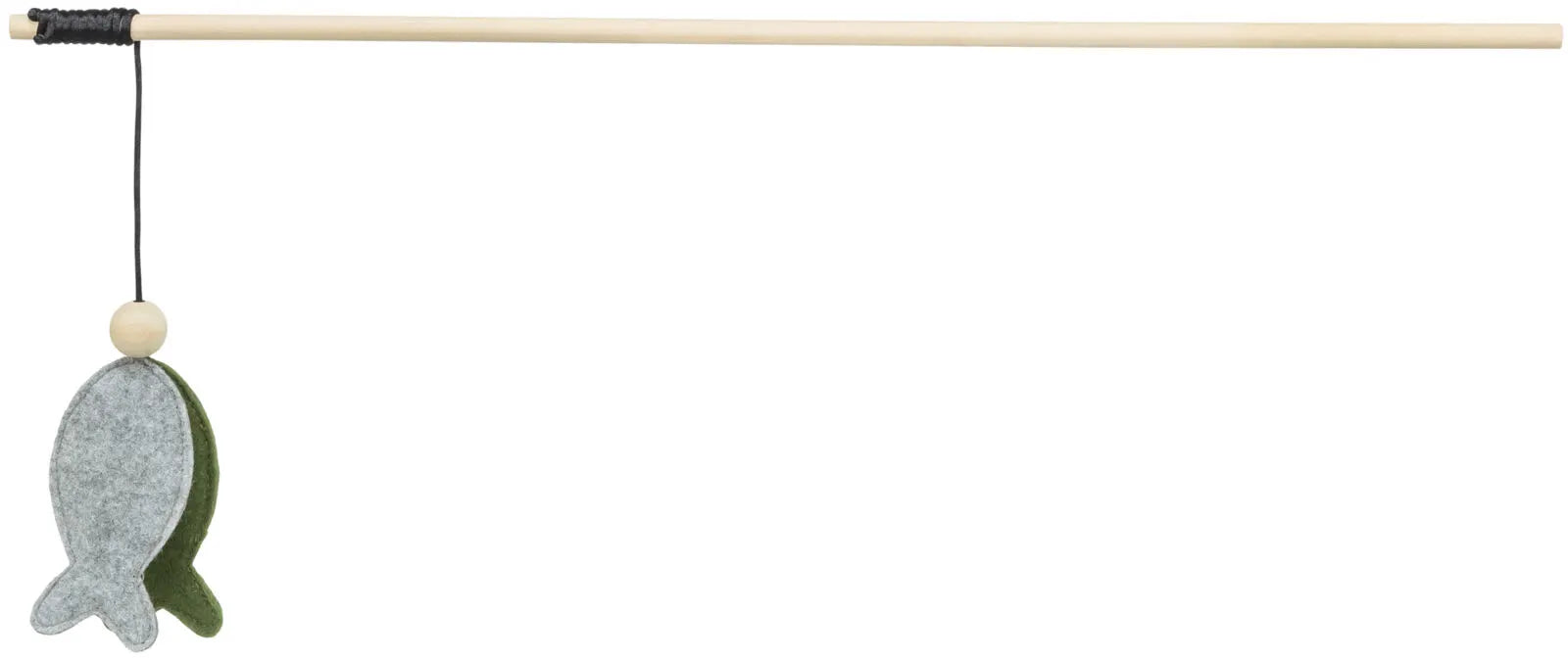 Katteleke Fiskestang M/Fisk i Plysj M/Catnip 48cm