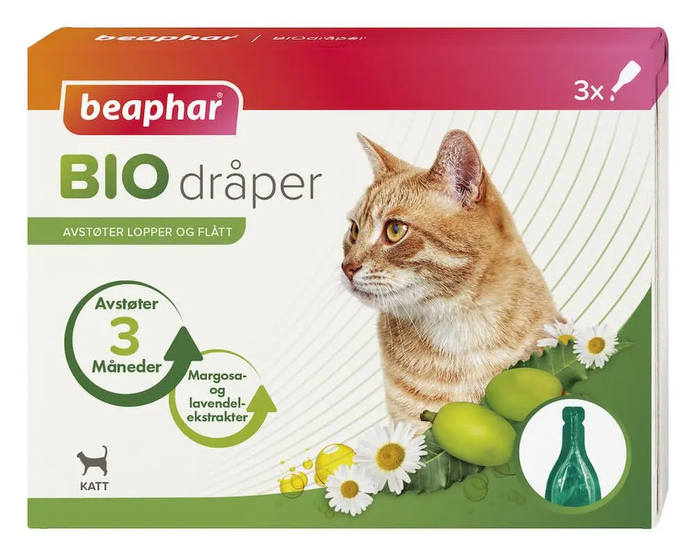 Beaphar Bio Spot On Katt med 3 pipetter