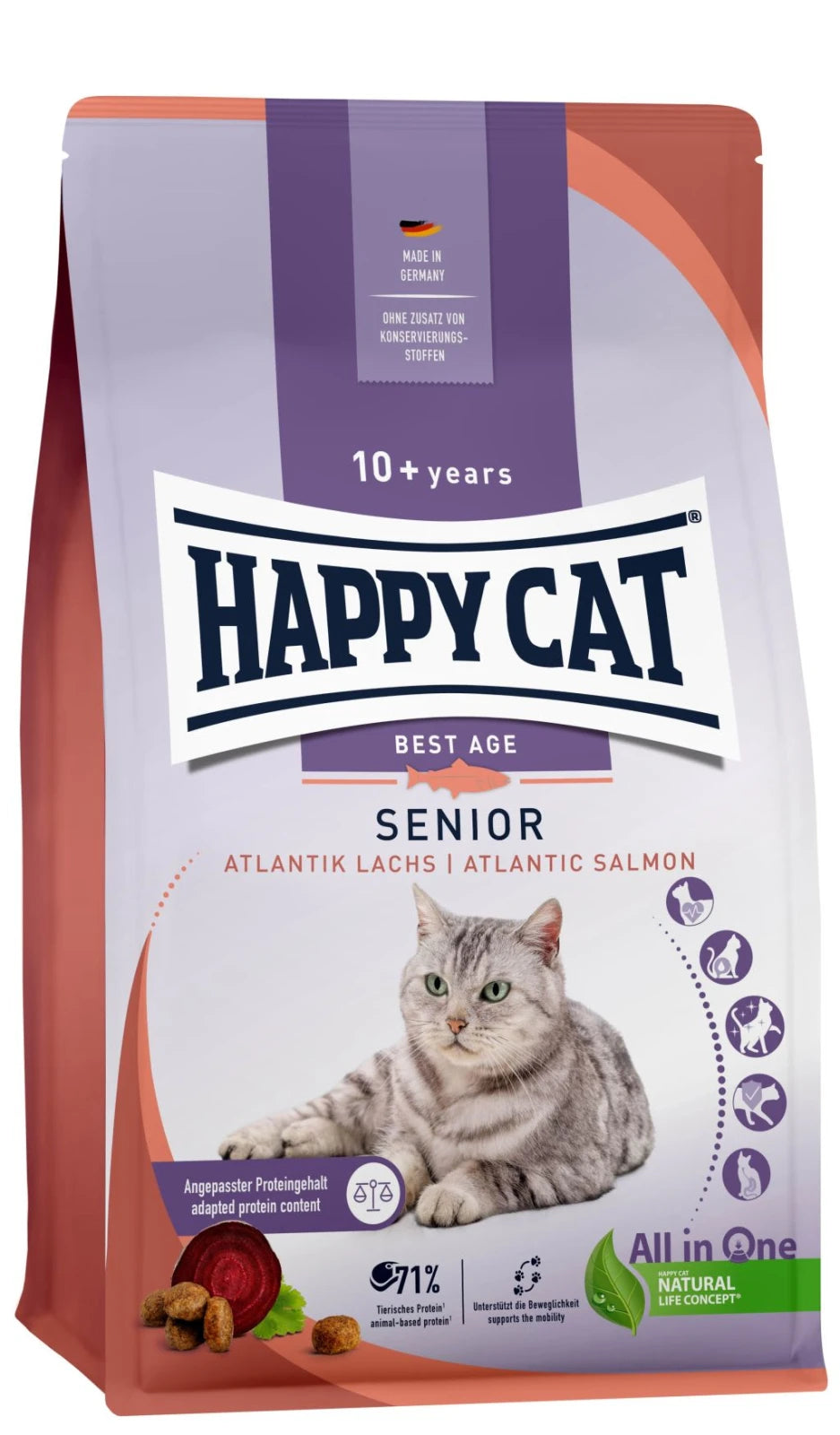 Happy Cat Best Age Senior Atlantik-Laks
