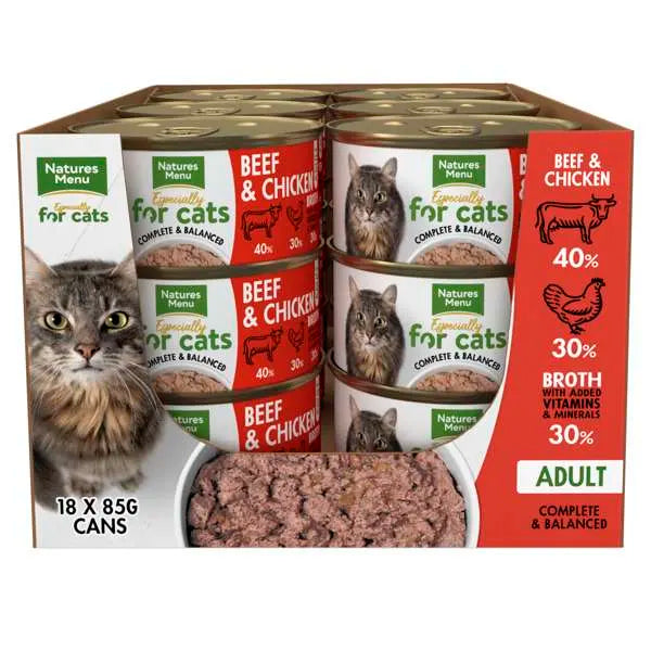 Boksemat Katt 85g Biff og Kylling